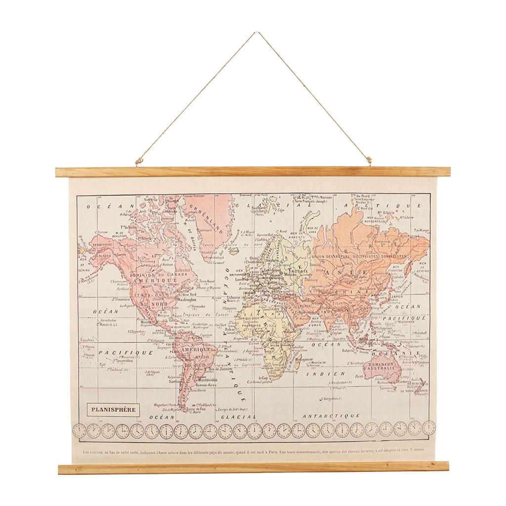 Comptoir De Famille Toile Monde Rose Et Orange 3 Comptoir De Famille Toile Monde Rose Et Orange