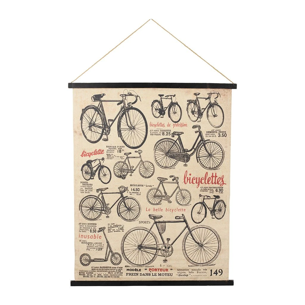 Comptoir De Famille Toile Bicyclette Noir Et Rouge 3 Comptoir De Famille Toile Bicyclette Noir Et Rouge