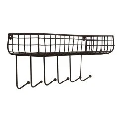 Comptoir De Famille Etagere Murale Avec 6 Crochets Cuisine Tradition Brun En Fer 6 Comptoir De Famille Etagere Murale Avec 6 Crochets Cuisine Tradition Brun En Fer -SEMA design Boutique 201324 DET01 WEB