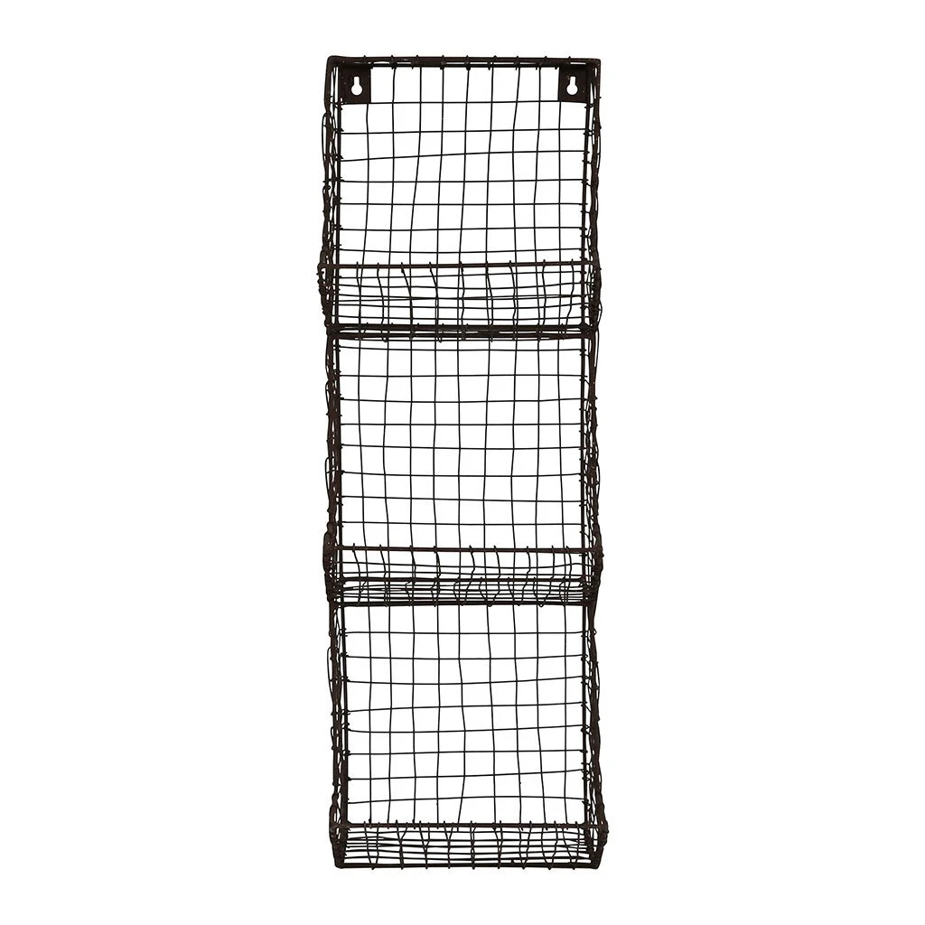 Comptoir De Famille Etagere Murale 3 Compartiments Cuisine Tradition Brun En Fer 5 Comptoir De Famille Etagere Murale 3 Compartiments Cuisine Tradition Brun En Fer – Image 3