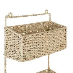 Comptoir De Famille Etagere Murale 3 Paniers Recif Naturel En Jonc De Mer -SEMA design Boutique 201468 DET02 WEB