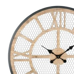 Comptoir De Famille Horloge Murale Naturel Et Fer Noir D72cm - Atelier 6 Comptoir De Famille Horloge Murale Naturel Et Fer Noir D72cm - Atelier -SEMA design Boutique 201494 DET02 WEB