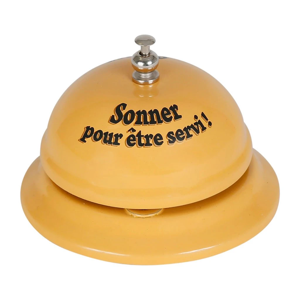 Natives Déco Sonnette De Table "a Table" Moutarde 3 Natives Déco Sonnette De Table "a Table" Moutarde