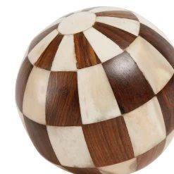 Côté Table 6 Boules Déco Ostia Marron En Résine Et Os -SEMA design Boutique 32854 DET01 WEB