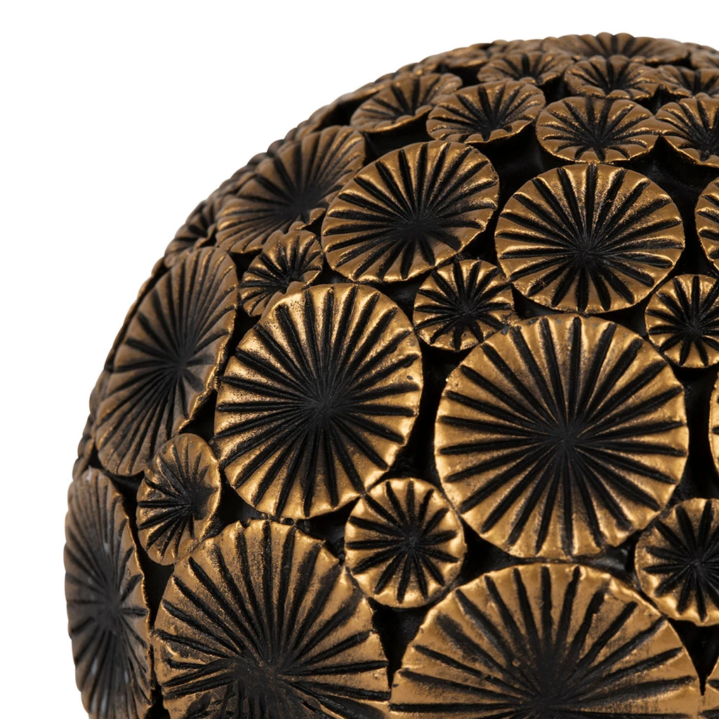 Côté Table Boules Décorative X4 Wouri Doré Et Noir 4 Côté Table Boules Décorative X4 Wouri Doré Et Noir – Image 2