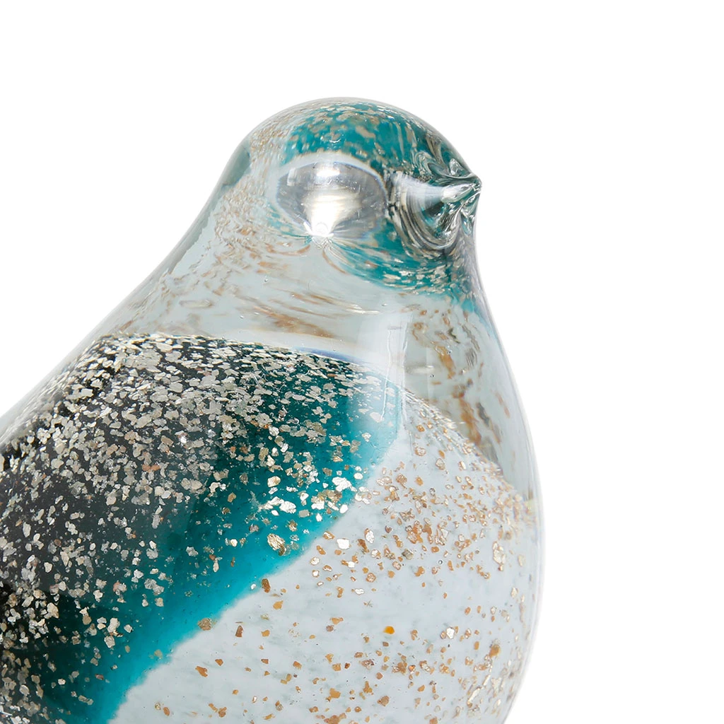 Côté Table Presse-Papier Moineau Serin Emeraude H8cm 4 Côté Table Presse-Papier Moineau Serin Emeraude H8cm – Image 2