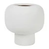 Côté Table Vase Maceio Blanc Casse D18.5xh18.5cm Gres -SEMA design Boutique 37813 DEB WEB