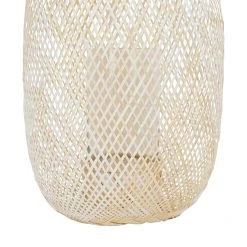 Côté Table Photophore Aritz Naturel Et Blanc D30xh50cm En Bambou 9 Côté Table Photophore Aritz Naturel Et Blanc D30xh50cm En Bambou -SEMA design Boutique 37862 DET02 WEB