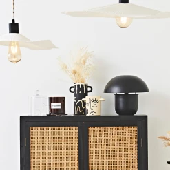 SEMA DESIGN Vase Visage Arty Noir Et Ivoire 15.5X9.5Xh21Cm En Gres -SEMA design Boutique 379ec vase motifs visage peint en noir et ivoire