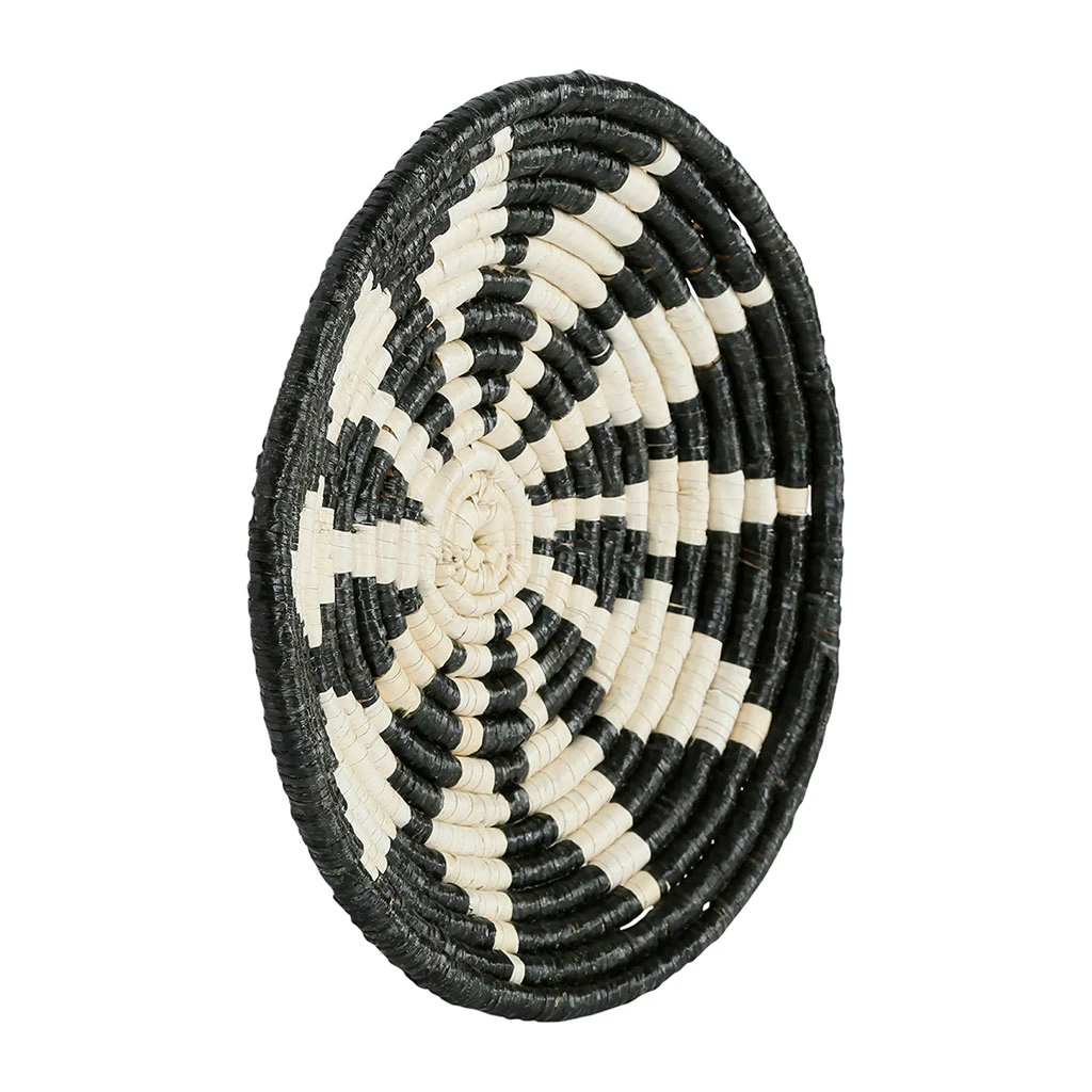 Côté Table Deco Murale étoile En Jonc De Mer Noir Blanc - Seram 4 Côté Table Deco Murale étoile En Jonc De Mer Noir Blanc - Seram – Image 2