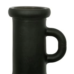 Côté Table Vase Bouteille Noir Mat En Verre Recyclé H77cm -linol -SEMA design Boutique 38405 DET01 WEB