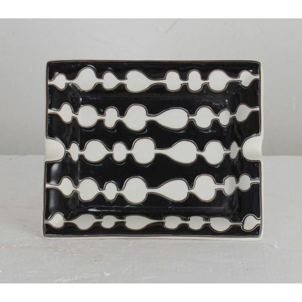 Côté Table Cendrier En Porcelaine Noir - Ecliptique 4 Côté Table Cendrier En Porcelaine Noir - Ecliptique – Image 2