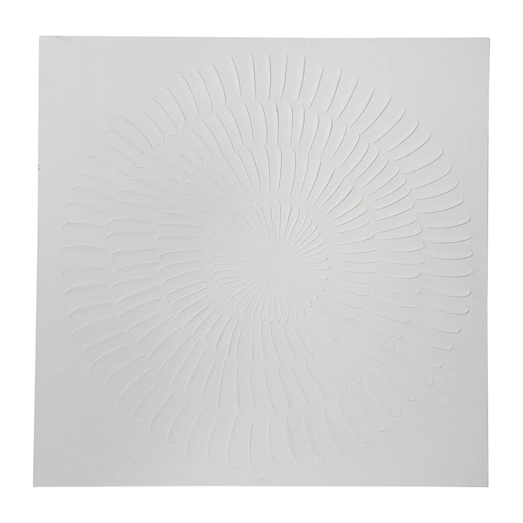 Côté Table Peinture-tableau Rayures Blanches 90x90cm 3 Côté Table Peinture-tableau Rayures Blanches 90x90cm