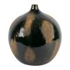Côté Table Vase Vert Fonce Et Brun D30xh33cm En Faience - Pheses -SEMA design Boutique 39046 DEB WEB