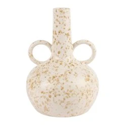 Côté Table Vase Blanc Cassé D20xh29cm En Faience - Antya
