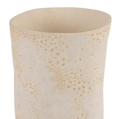 Côté Table Vase Blanc Cass2 11.5x12xh25.5cm Faience - Iktoum -SEMA design Boutique 39052 DET01 WEB