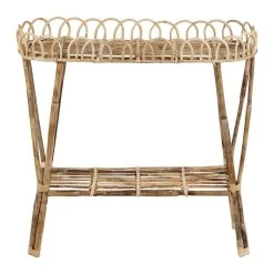 Jardin D'Ulysse Jardiniere Sur Pied En Rotin - Splendeur