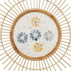 Jardin D'Ulysse Déco Murale Fleur Mon Hirondelle Bleu Et Jaune En Rotin Et Nacre 6 Jardin D'Ulysse Déco Murale Fleur Mon Hirondelle Bleu Et Jaune En Rotin Et Nacre -SEMA design Boutique 466889 DET01 WEB