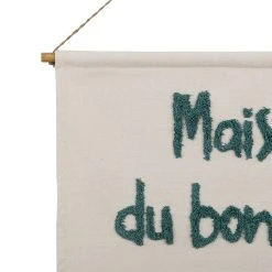 Jardin D'Ulysse Décoration Murale Tuftée écru Et Vert 80x60cm En Coton - Famille 5 Jardin D'Ulysse Décoration Murale Tuftée écru Et Vert 80x60cm En Coton - Famille -SEMA design Boutique 467157 DET01 WEB