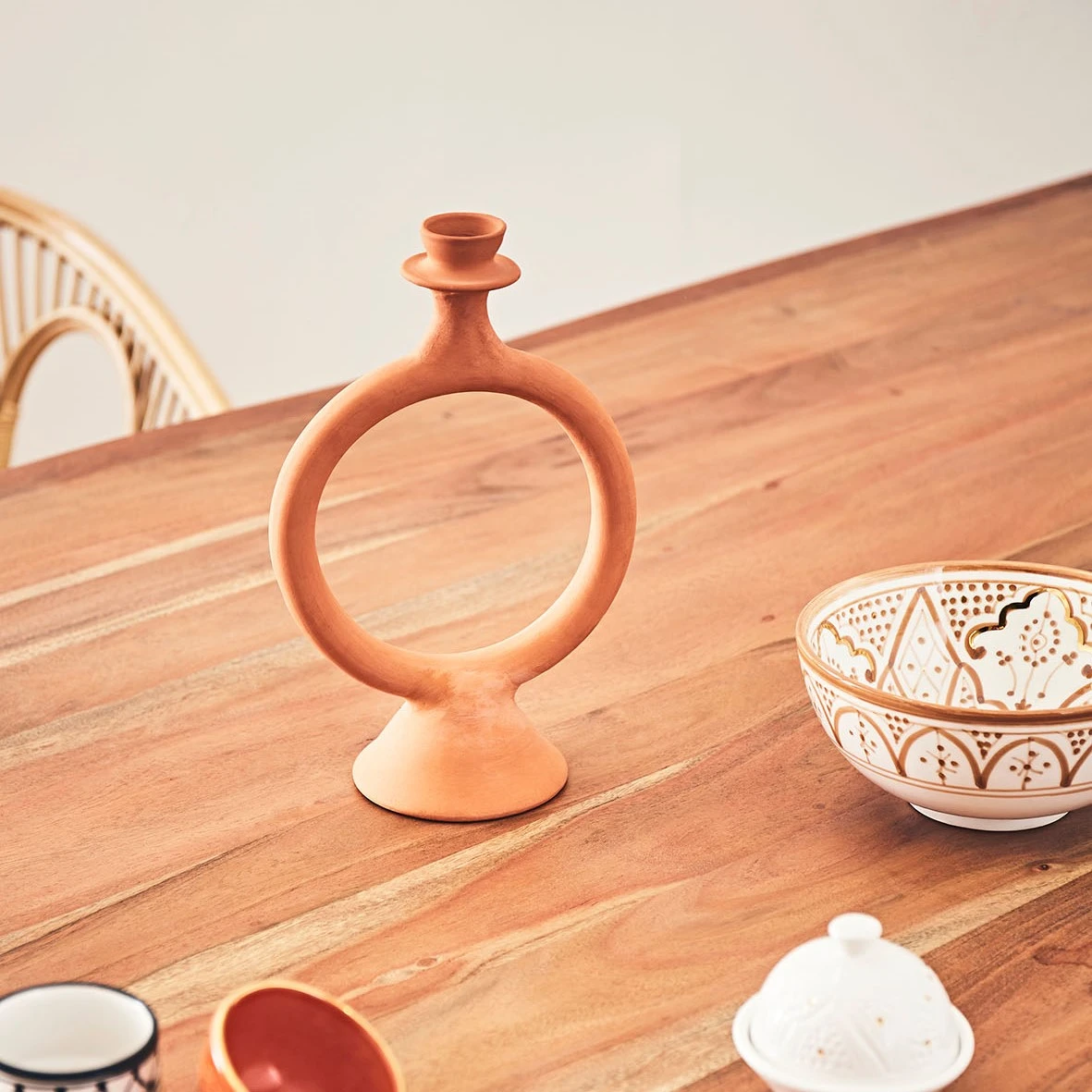 Chabi Chic Bougeoir Anneau Finition Brute Naturel D18xh28cm 3 Chabi Chic Bougeoir Anneau Finition Brute Naturel D18xh28cm