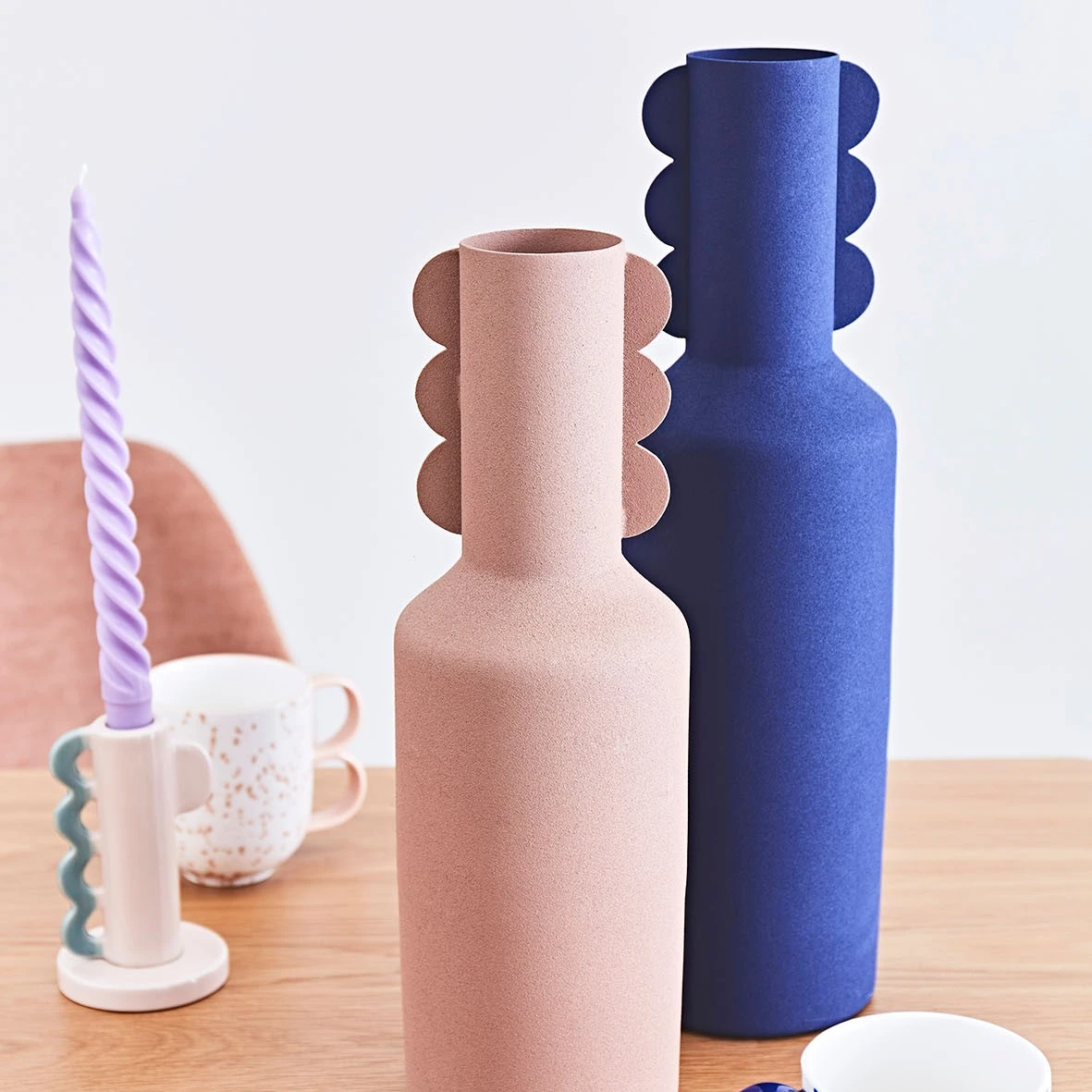 SEMA DESIGN Vase Pour Fleur Sechée Indigo En Fer - Funny 5 SEMA DESIGN Vase Pour Fleur Sechée Indigo En Fer - Funny – Image 3