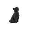 Pt' Statue Origami Fox Polyrésine Small Mat Noir -SEMA design Boutique 602639 FRN01 WEB