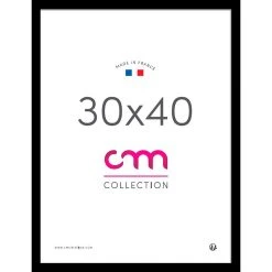 CM Création Cadre Photo Noir 30x40cm - Lario