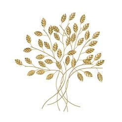 Unimasa Decoration Murale Branchage Metal Doré (44x46cm)