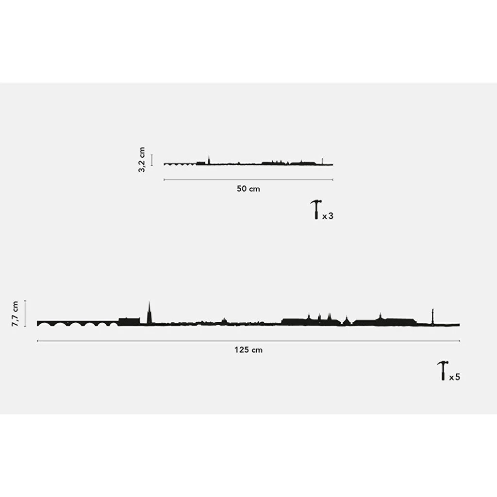 The Line Décoration Murale Ligne Bordeaux L50cm Noir 6 The Line Décoration Murale Ligne Bordeaux L50cm Noir – Image 4