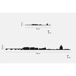 The Line Décoration Murale Ligne Toulouse L50cm Noir -SEMA design Boutique 624540 FRN03 WEB