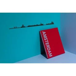 The Line Décoration Murale Ligne Amsterdam L50cm Noir