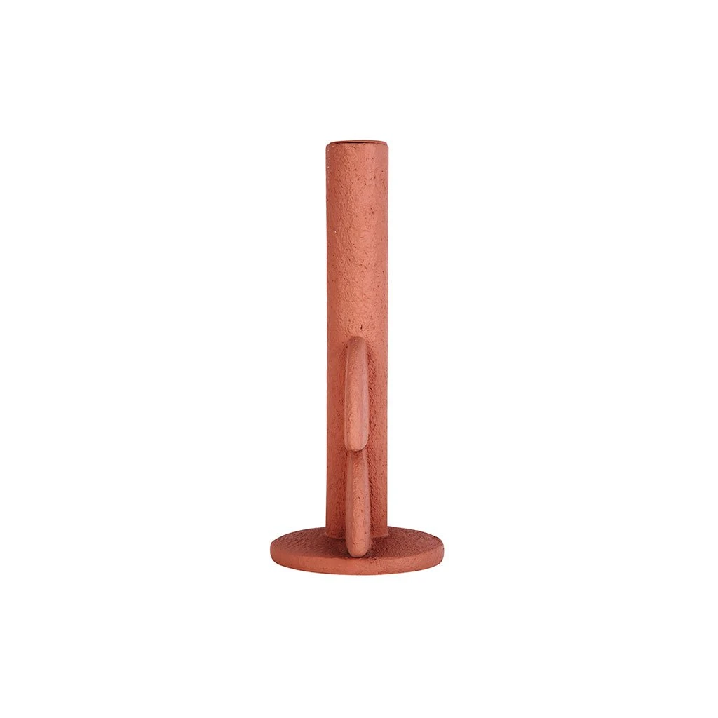 Pt' Bougeoir Demi Bulles En Polyresine Terracotta D11xh22cm 5 Pt' Bougeoir Demi Bulles En Polyresine Terracotta D11xh22cm – Image 3