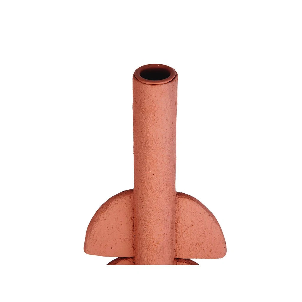 Pt' Bougeoir Demi Bulles En Polyresine Terracotta D11xh22cm 6 Pt' Bougeoir Demi Bulles En Polyresine Terracotta D11xh22cm – Image 4