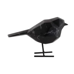 Pt' Statue Petit Oiseau En Polyresine Noir 7.5x17xh13.5cm -SEMA design Boutique 633108 FRN03 WEB