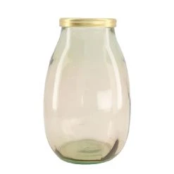 Dijk Vase En Verre Recylé D18xh28cm Beige