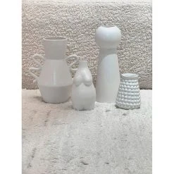 Opjet Vase Ceramique Point Blanc D10.1xh13cm -SEMA design Boutique 638247 FRN02 WEB