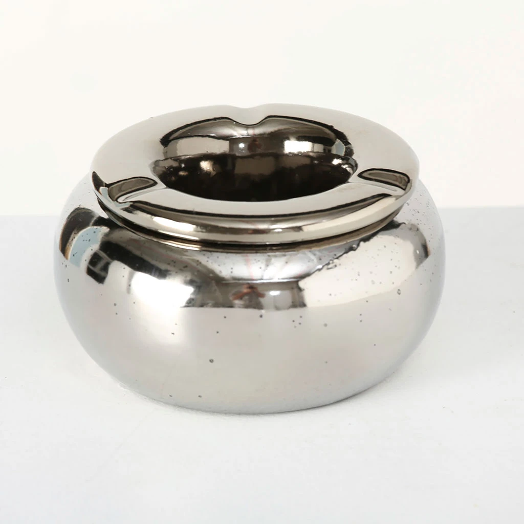 Boltze Cendrier D'exterieur Cohen Argente D14xh8cm En Gres 3 Boltze Cendrier D'exterieur Cohen Argente D14xh8cm En Gres – Image 2