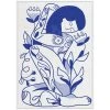 A&A Story Toile Encadree Femme 50x70cm Blanc Et Bleu 1 A&A Story Toile Encadree Femme 50x70cm Blanc Et Bleu -SEMA design Boutique 638880 FRN01 WEB