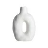 Gusta Vase Rond 14.6x7.6xh21.8cm Blanc