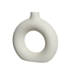 Kaemingk Vase Porcelaine Blanc D6.5xh21.5cm
