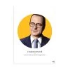 ASAP Affiche L'indiscipliné - Jacques Chirac Jaune - 30x40cm -SEMA design Boutique 645101 FRN01 WEB