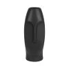 SEMA DESIGN Vase Mate Face Noir H24cm En Gres -SEMA design Boutique 74520 DEB WEB