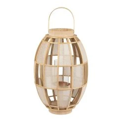 SEMA DESIGN Lanterne Tissu Cordey Naturel Lin D35cm
