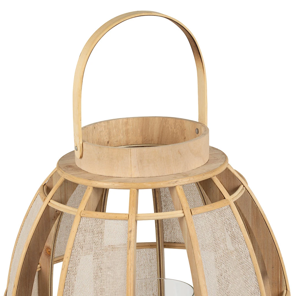 SEMA DESIGN Lanterne Tissu Cordey Naturel Lin D35cm 5 SEMA DESIGN Lanterne Tissu Cordey Naturel Lin D35cm – Image 3