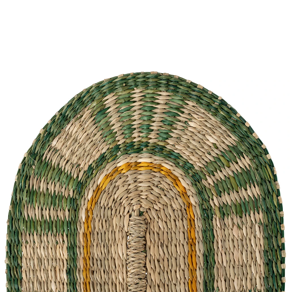 SEMA DESIGN Deco Murale Eventail Oro Vert Jaune 5 SEMA DESIGN Deco Murale Eventail Oro Vert Jaune – Image 3