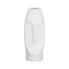 SEMA DESIGN Vase Face Blanc 10X9.5Xh24Cm Gres -SEMA design Boutique 75391 DEB WEB