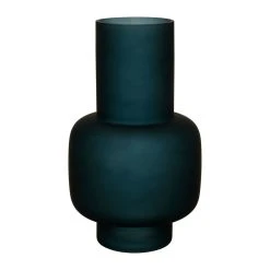 SEMA DESIGN Vase Mat Eterra Bleu D15xh25cm Verre