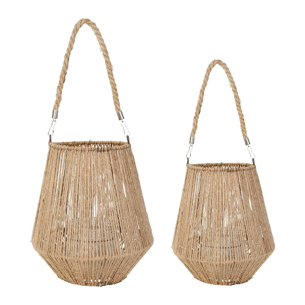 SEMA DESIGN Lanternes En Corde Naturel (lot De 2) 3 SEMA DESIGN Lanternes En Corde Naturel (lot De 2)