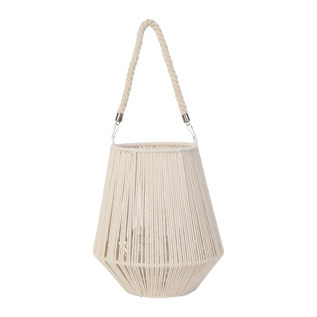 SEMA DESIGN Lanterne X2 Corde Creme Nature D30xh37 Et D17.5xh20cm 4 SEMA DESIGN Lanterne X2 Corde Creme Nature D30xh37 Et D17.5xh20cm – Image 2