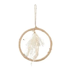 SEMA DESIGN Deco Suspendre Limonium Naturel D16.5cm En Fleurs Sechees Et Jute